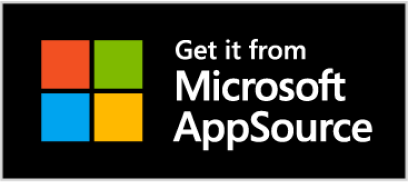 Get it from Microsoft AppSource badge with colorful app icon